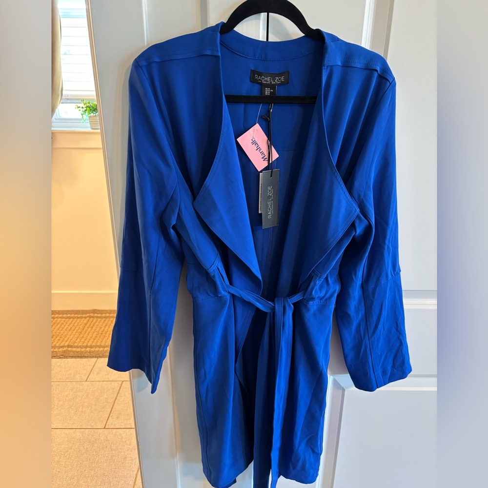 Rachel Zoe Royal Blue Tie Front Jacket